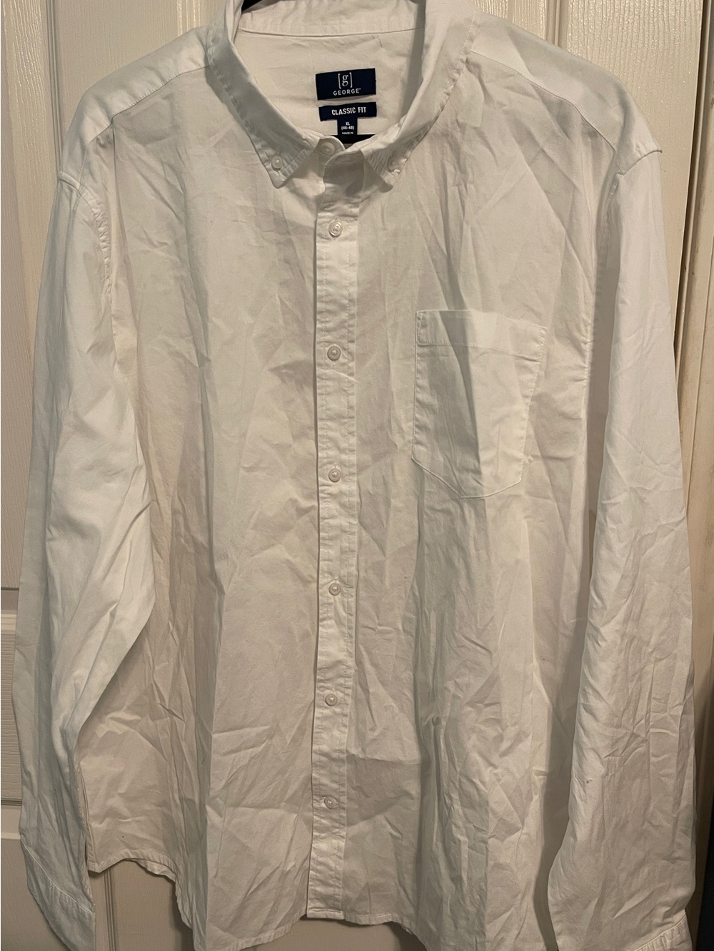 George White Men's Long-Sleeve Button-Down Shirt